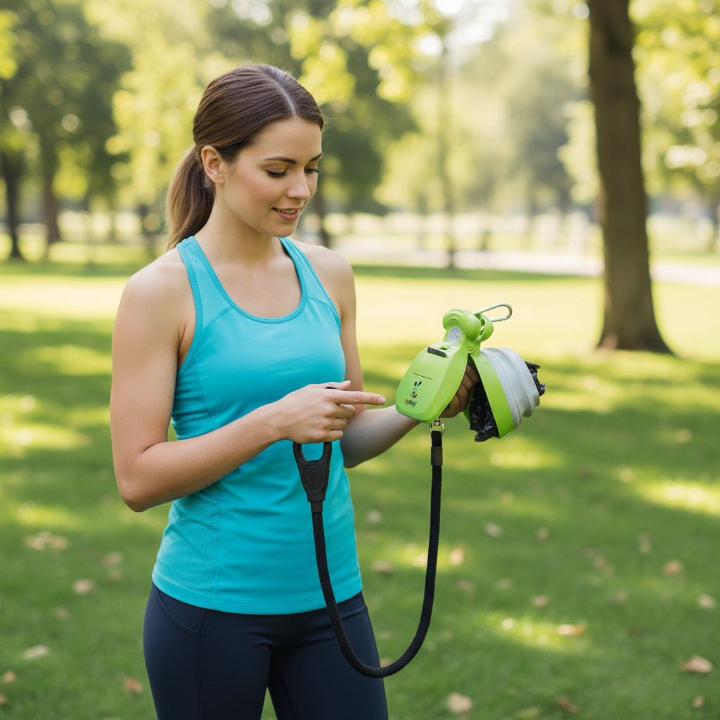 Ultimate Kiwi Dog Pooper Scooper - Portable & Convenient Cleanup Solution for All Dog Sizes with Bag Attachment and Leash Clip