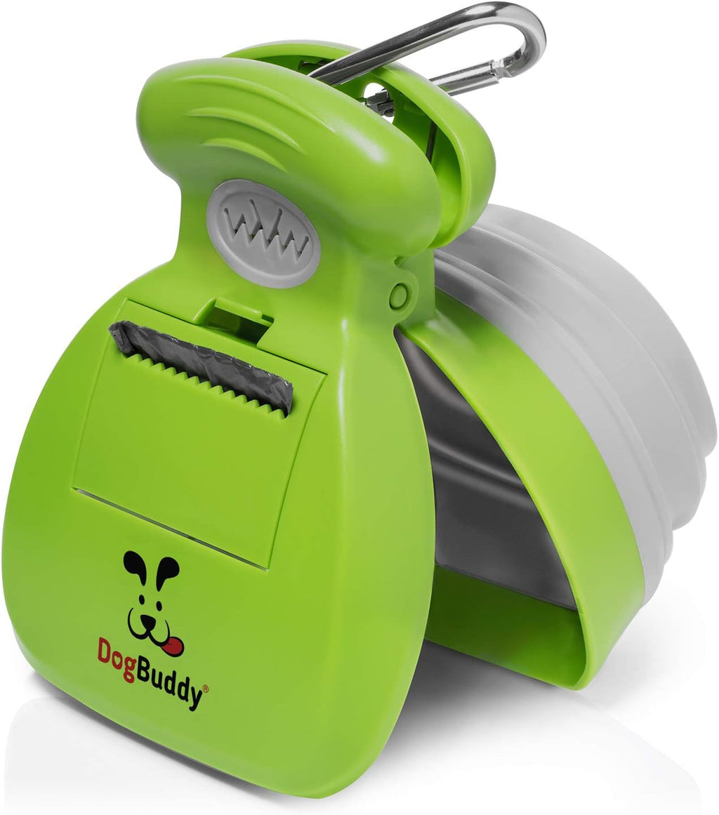 Ultimate Kiwi Dog Pooper Scooper - Portable & Convenient Cleanup Solution for All Dog Sizes with Bag Attachment and Leash Clip