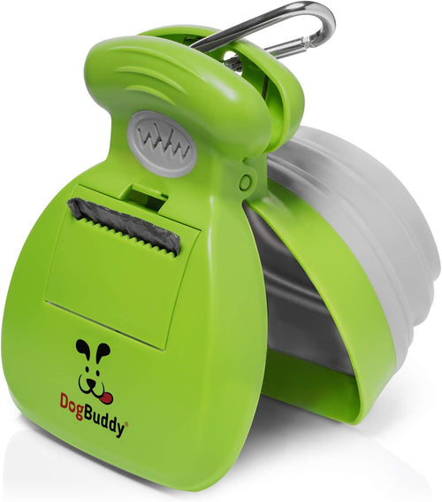 Ultimate Kiwi Dog Pooper Scooper - Portable & Convenient Cleanup Solution for All Dog Sizes with Bag Attachment and Leash Clip
