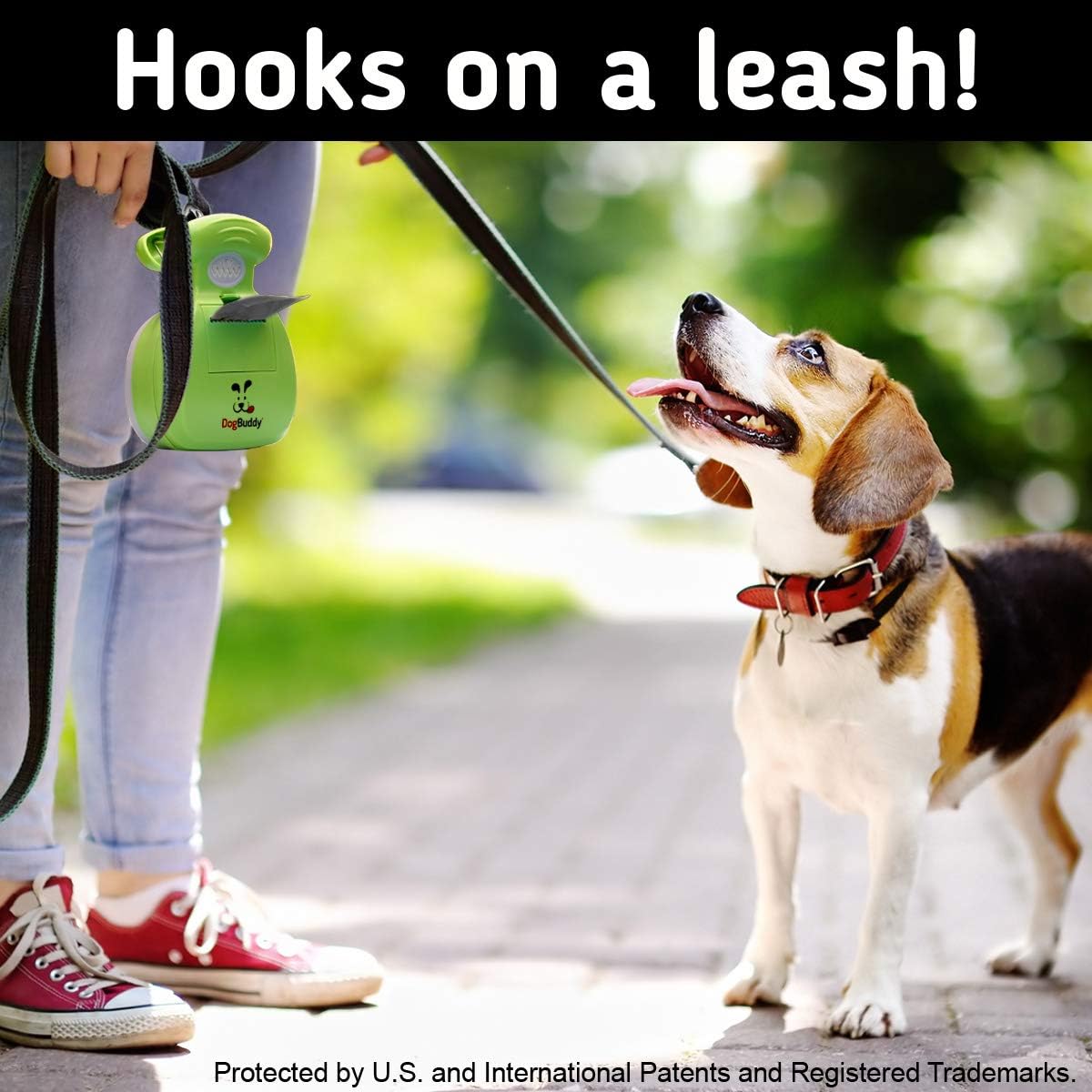 Ultimate Kiwi Dog Pooper Scooper - Portable & Convenient Cleanup Solution for All Dog Sizes with Bag Attachment and Leash Clip
