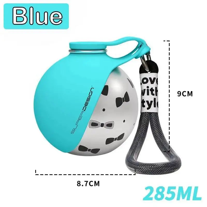 Ultimate Portable Stainless Steel Dog Water Bottle - Leakproof and Compact for Outdoor Adventures